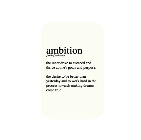 Definition of Ambition! - Airgop